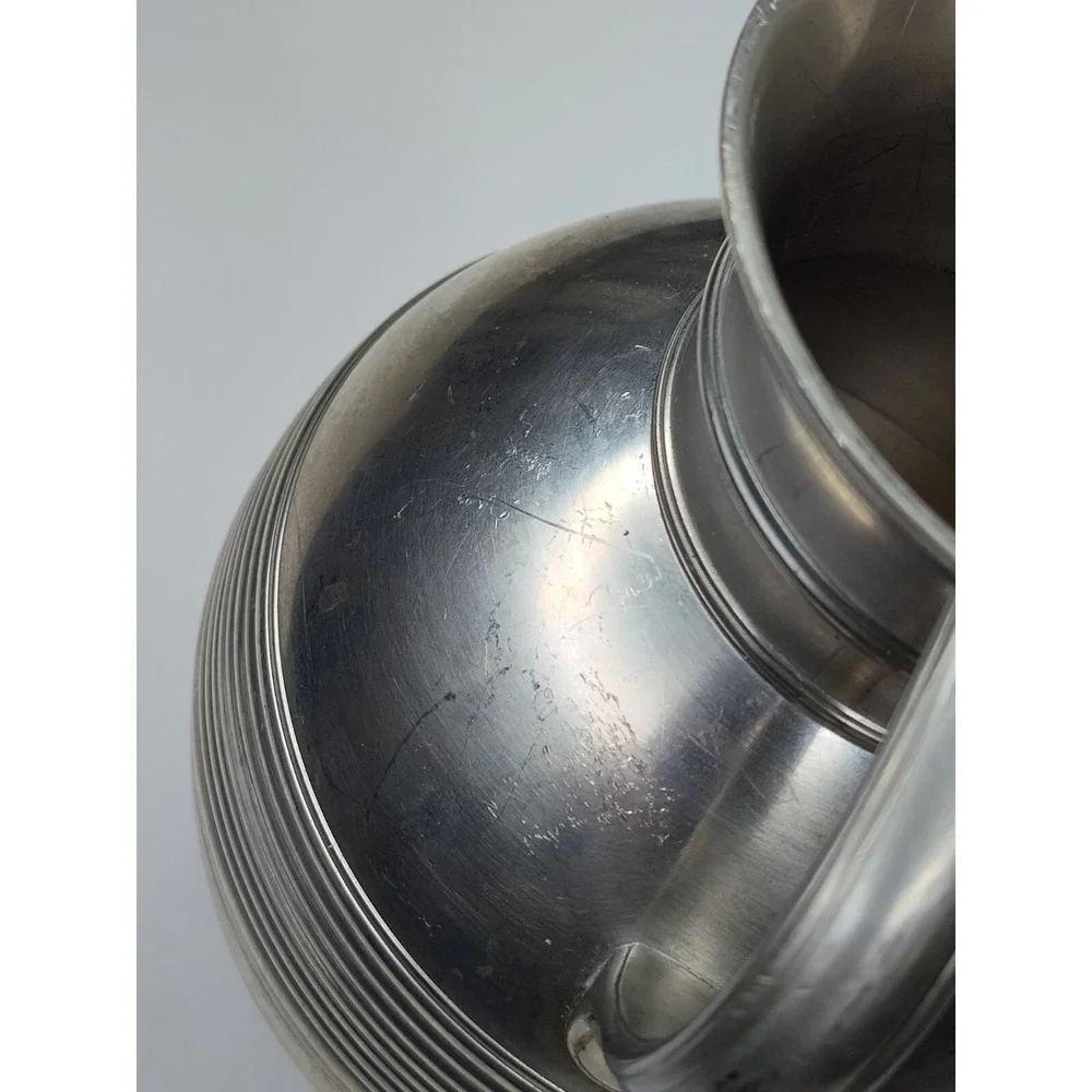 Rodgers Saltaur Silver Pitcher Zink Pewter 9 X 6 1/2 X 3 1/2in‎ 📸SEE ALL PIC📸